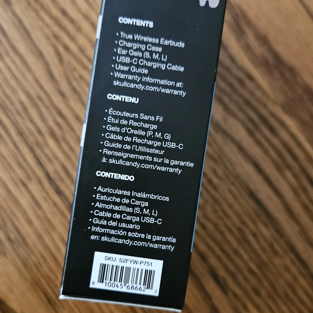 Skullcandy Mod In-Ear Wireless Earbuds, 34 Hr Battery iPhone& Android - Picture 3 of 5
